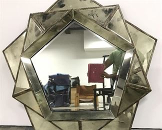Multi Pentagon Multi Pane Wall Mirror