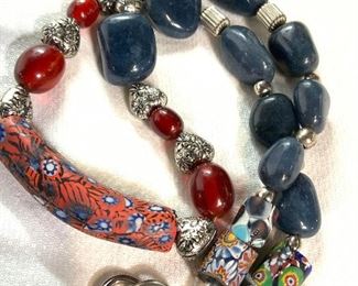 MILLEFIORI Style Bohemian Artisanal Necklace