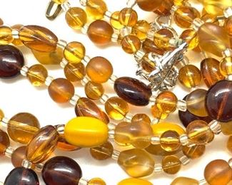 German Beaded Four Strand Necklace Jewelry