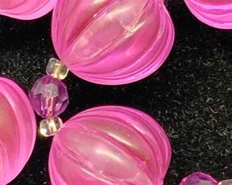 Purple Beaded Fashion Necklace, Jewelry