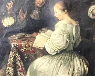 Offset Lithograph of Renaissance Scene, Artwork