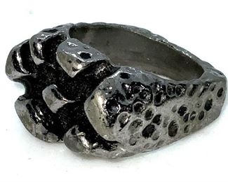 HAMMERED METAL RING, Jewelry