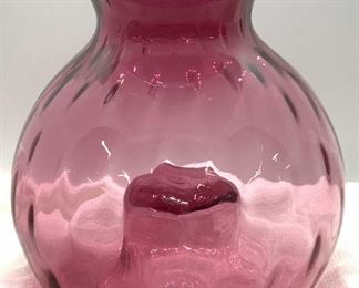 HANDMADE PILGRIM CRANBERRY Glass Vase