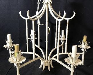 Metal Hand Painted Chandelier