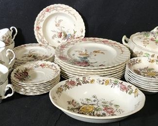 Trademarked 43 Pc Ceramic Dinner Service