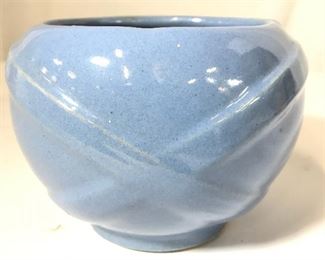 Vintage Powder Blue Ceramic Vessel