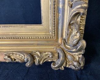 Ornate Gold Painted Wooden Frame