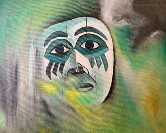 C MIFSUO Signed Compassion Acrylic Painting