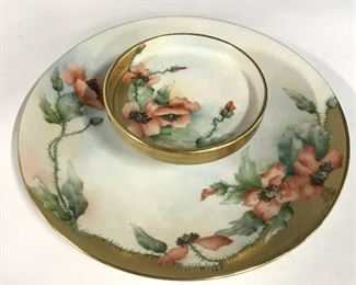 Antique French Procelain Serving Plate