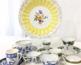 Lot Luxury Vintage MEISSEN Porcelain Dishes