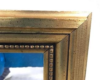 Gold Leafed Frame Wall Mirror