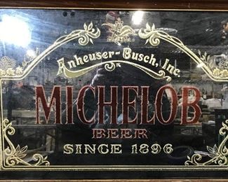 Acryl Etch Mirror Beer Advertisement