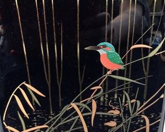 Asian Lacquer Ware Lidded Keepsake Box