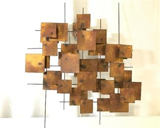 FRIEDLE Signed Metal Wall Art Sculpture