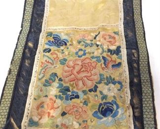 Vintage Chinese Silk Embroidery Textile, China