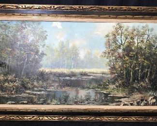 Impressionist Style Wooded Landscape