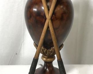 Vintage Golf Themed Tabletop Lamp