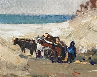 George G. Johns Signed Oil Painting ‘Sand Dunes’