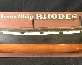 Rhodes Ship Relief Sign Artwork