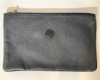 FENDI Black Leather Clutch
