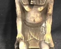 Hand Painted Stone Egyptian Statue
