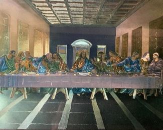 DA VINCI The Last Supper Foil Lithograph
