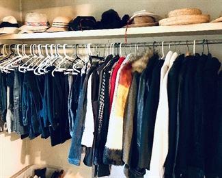 Designer clothes, shoes and bags. 