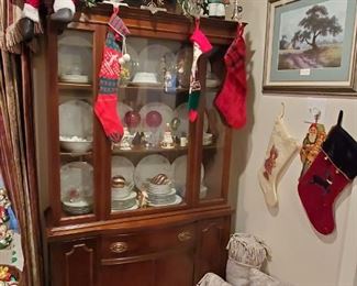 Vintage Mahogany China Cabinet