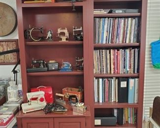 BOOKCASE CABINET WITH LIGHT & BOOKSHELF