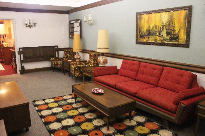 Stunning Schweiger sofa and chairs.