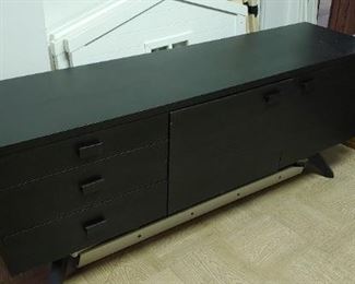 Mid century black dresser