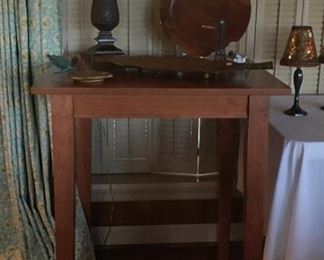 Square high-top table, Flexsteel Industries, Dubuque, IA.