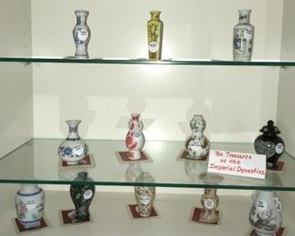 "The Treasures of the Imperial Dynasties" vases: Famille Rose, Plum Blossom, Mei-p'ing, Tsum Form, Rouleau, Double Gourd, Square, Covered, more. 