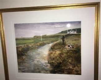 "Fishing Hole." Ltd. Ed. (1/1) Giclee print with original signature by Walter Spitzmiller 