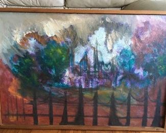 Oil on canvas by David Walters (St. Louis artist).