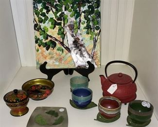 Tree, oil on canvas by Maya Eventov (b. 1964, Russia)