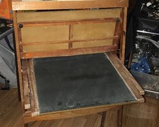 ANTIQUE WOODEN CHALKBOARD