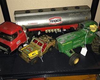 VINTAGE PRESSED STEEL TRUCKS