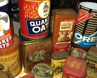 VINTAGE ADVERTISING TINS