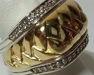 Scott Kay 18k and 925 ladies diamond ring! Size 8
Appraisal is $3150