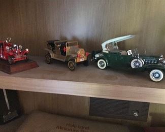 Vintage cast metal cars