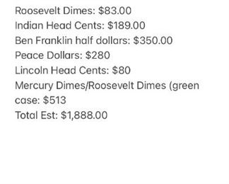 Coin estimates...
