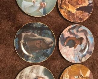 Young Girl Franklin Mint 6 plates
