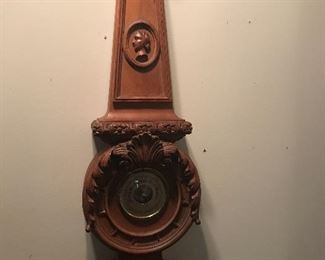 Hand carved American wall clock