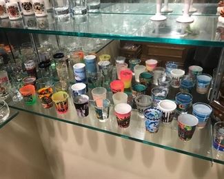 Shot glasses form all over the world
