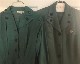 Girl Scout troop leader uniforms from the 1950’s