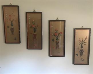 Amazing 1960s Chinese carved Bakelite panels