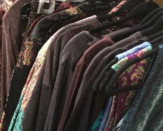 Dozens and dozens of designer tops and blouses
