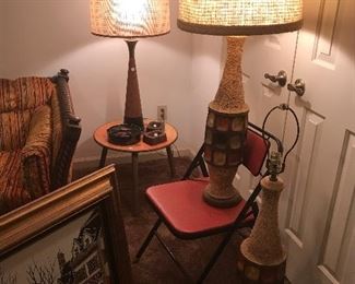 Amazing MCM lamps with original shades