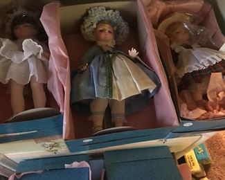 Like new in box Madam Alexander full size dolls